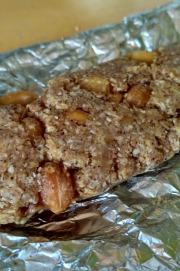 Nepečené proteínové tyčinky - detail