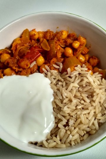 Cícerový guláš na marocký spôsob