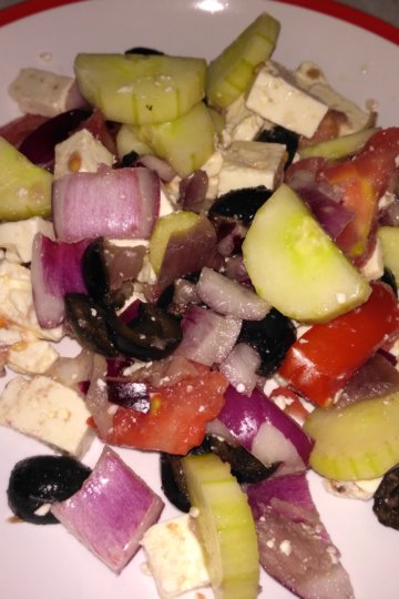 Grécky šalát s olivami