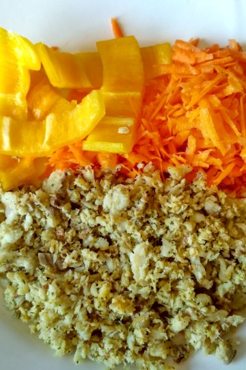 Treska s čerstvou zeleninou