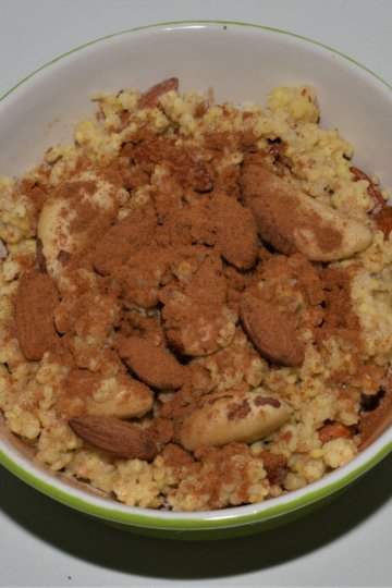 Pšeno na sladko s orechami