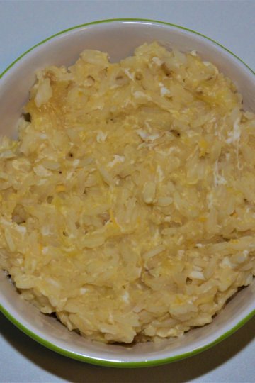 Banánová ryža s vajíčkom