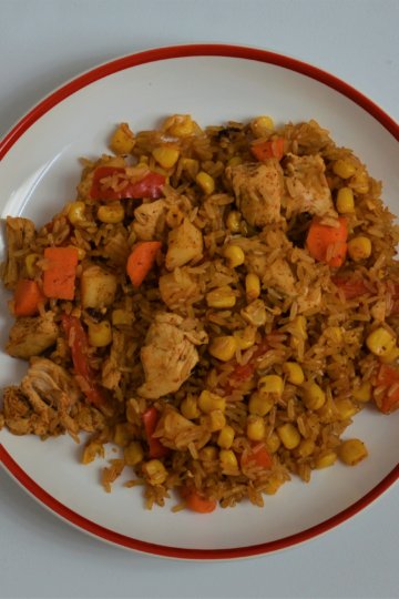 Kuracie rizoto z celozrnnej ryže