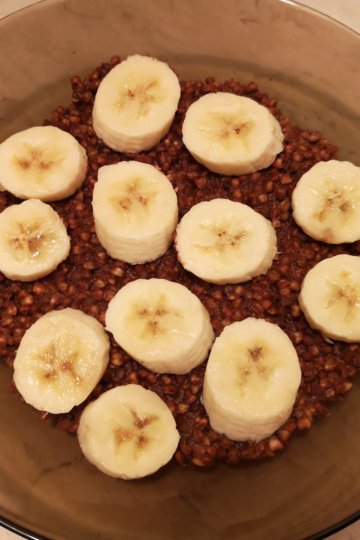 Kakaová pohanková kaša s banánom