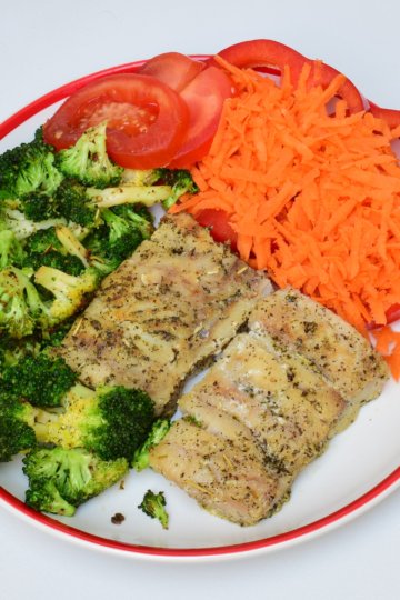 Treska s dusenou brokolicou